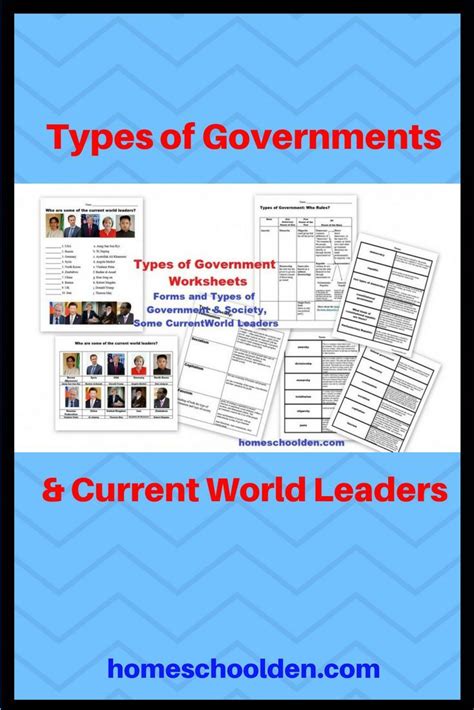 Types Of Government Worksheets Printable 79 Images In Collection