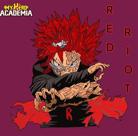 Red Riot Unbreakable Art From The Manga Bokunoheroacademia