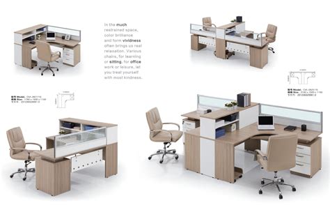 Office Tabledesk Modern Wooden Mdf Melamineglass Modular Cn303 Real