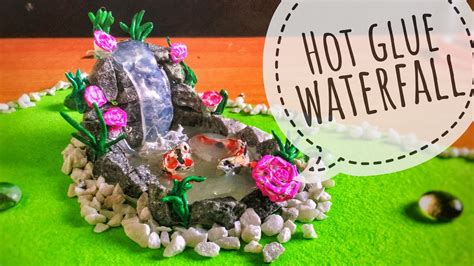 Diy Hot Glue Waterfall Tutorial Miniature Craft Youtube