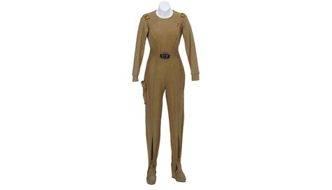 Beige “class D” Starfleet Uniform Original Jumpsuit Costume Nichelle Nichols