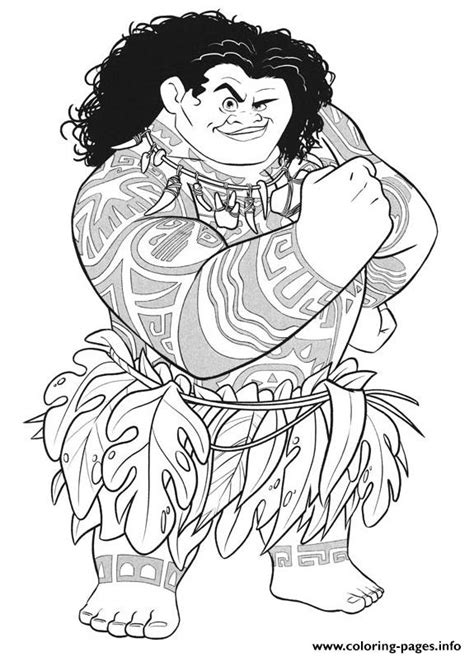Select from 35428 printable crafts of cartoons, nature, animals, bible and many more. Maui Strong Moana Coloring Pages Printable