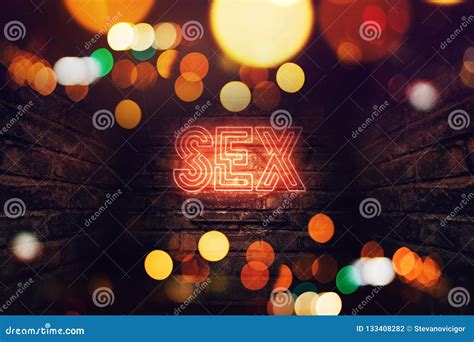 Sex Neon Sign Stock Illustration Illustration Of District 133408282