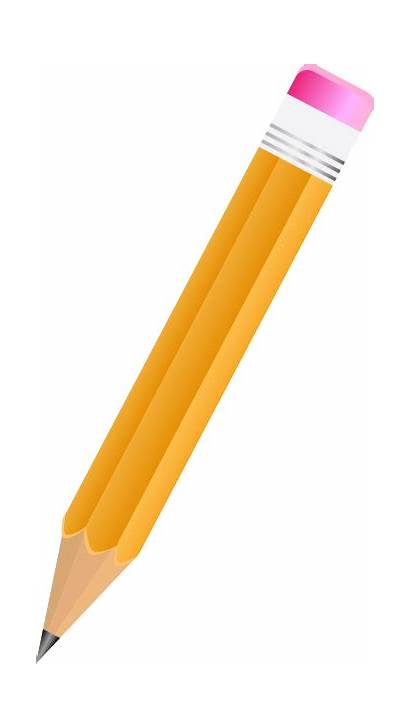 Pencil Pencils Clipart Clip Transparent Angled Wood