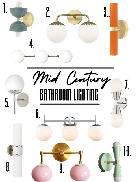 Mid Century Lighting Ideas For A Bathroom Vanity Mid Mod Bathroom