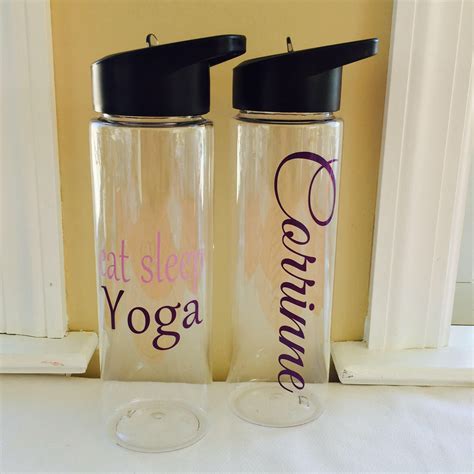 Yoga Water Bottle Eat Sleep Yoga Personalized Water Bottle Gym Water