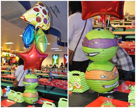 Quaintly Garcia | Ninja turtle centerpieces, Ninja turtles party ideas