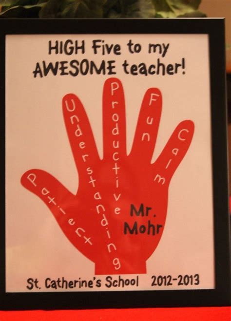 Pjs he can wear to open his other presents. Make this easy High Five for my Awesome Teacher ...