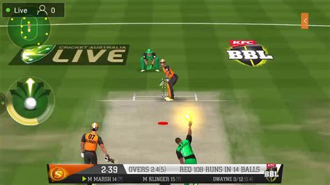 Big Bash Cricket Live Game Youtube