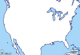 Map of the united states of america. Blank Us Map No Borders