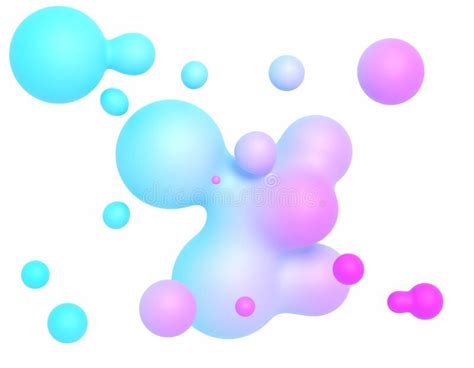 Abstract Background With Liquid Gradient Drops Stock Vector