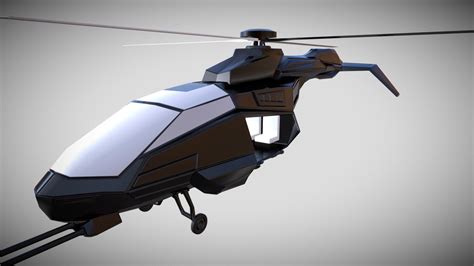 Futuristic Helicopter 3d Model By Snisa26 7aa73b7 Sketchfab