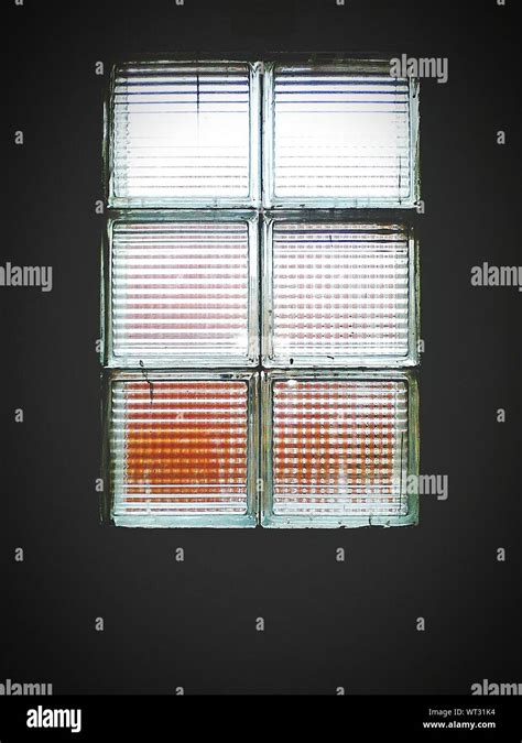 Glass Brick Window Stock Photo Alamy