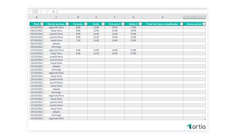 Planilha De Horas Trabalhadas Como Fazer Download Excel