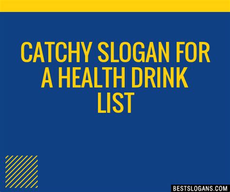 Catchy For A Health Drink Slogans List Taglines Phrases Names Page