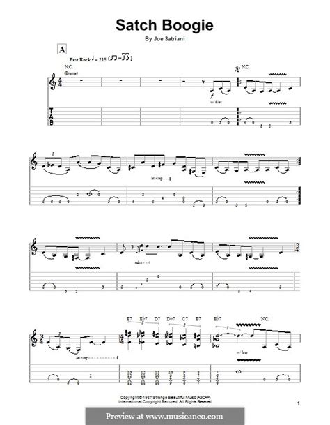 Satch Boogie Por J Satriani Partituras On Músicaneo