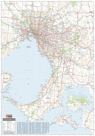 Laminated Wall Maps Vic Greater Melbourne Supermap Sydney Australia