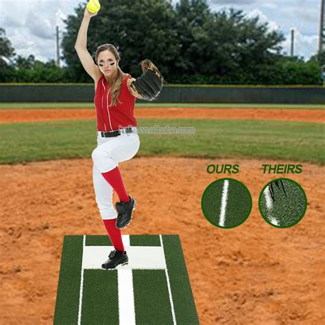 Softball Baseball Pitching Rubber Mat Pitching Training Mat Pitching