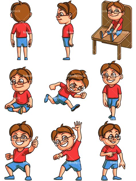 Download Little Boy Cartoon Vector Clipart - FriendlyStock