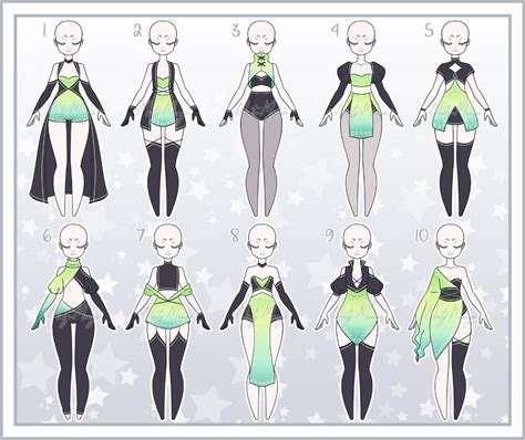 Outfit Adoptable Batch 51 Open By Minty Mango On Deviantart