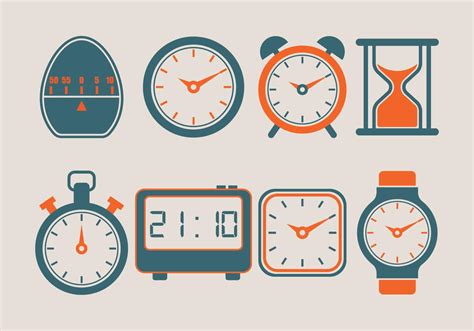 Timer Vector Icons Collection 142905 Vector Art At Vecteezy