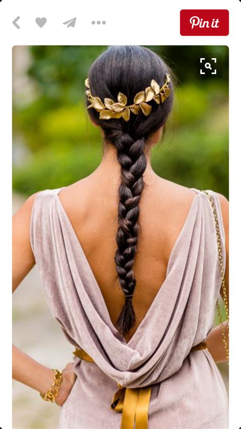 First, take into account that the bandage can be used as a decorative, as well as functional element, and a sequence of actions depends on this accessory. Pin by B Holman on Greek goddess | Hair styles, Roman ...