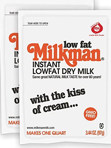 Updated Milkman Instant Low Fat Dry Powdered Milk 2 Quarts 688 Oz
