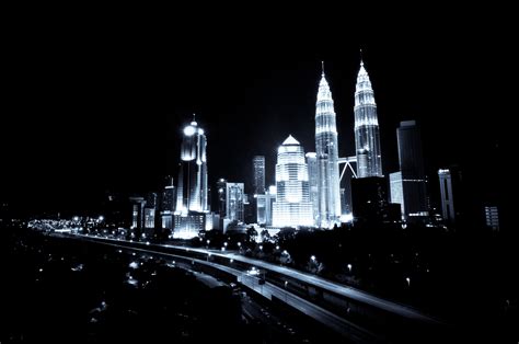 Free Images Light Black And White Architecture Skyline Night