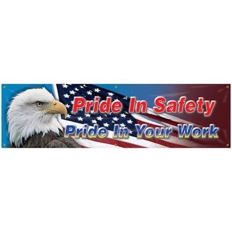 Accuform X Reinforced Vinyl Pride In Safety Pride In Your Work Safety Banner MBR