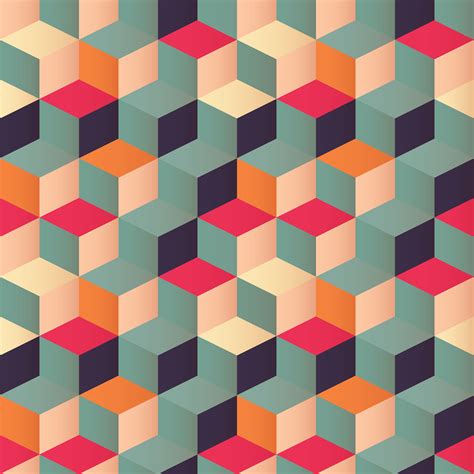 Geometric Seamless Pattern With Colorful Squares 694128 Download Free