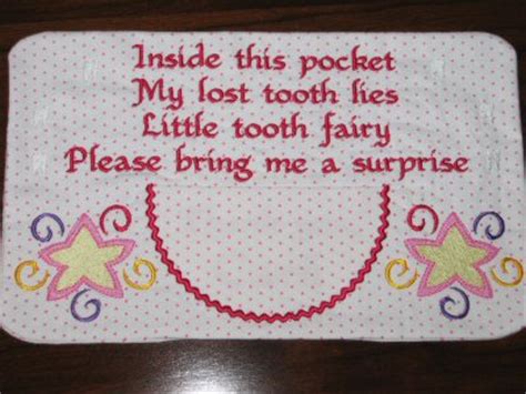 Buy tooth fairy pillow and get the best deals at the lowest prices on ebay! Machine Embroidery Designs | Tooth Fairy | Bunnycup Embroidery