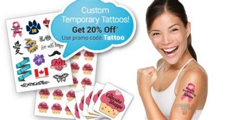 Sticker You Canada Promo Code: 20% Off Custom Temporary Tattoos