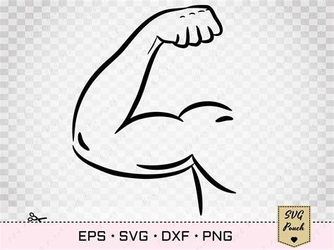 Biceps Svg Muscle Svg Arm Flex Svg Bodybuilder Gym