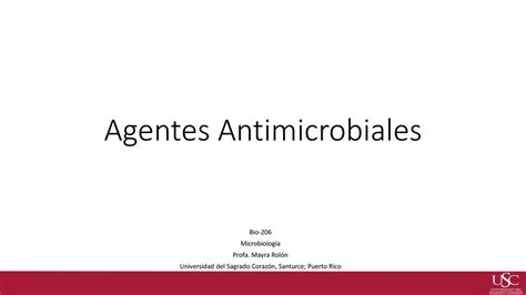 Agentes Antimicrobiales Ppt Descargar