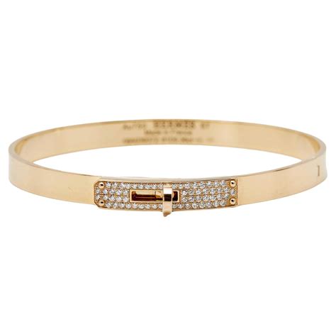 Hermes Kelly Diamond Bracelet Small Model K White Gold Sh For Sale At