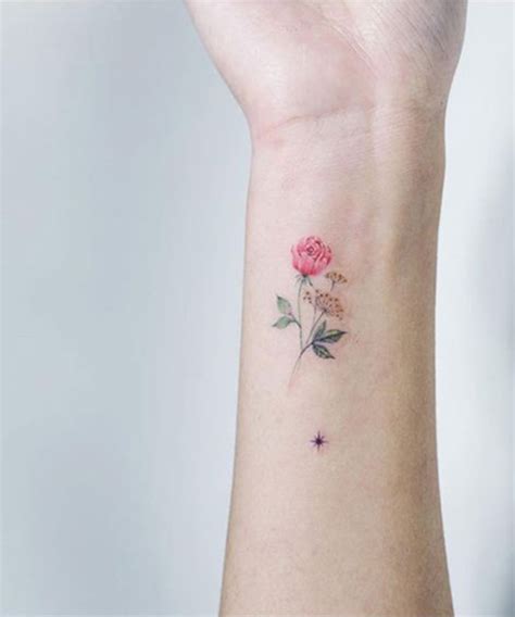 Most Pretty Flower Tattoo Design For Girls On Wrist Love