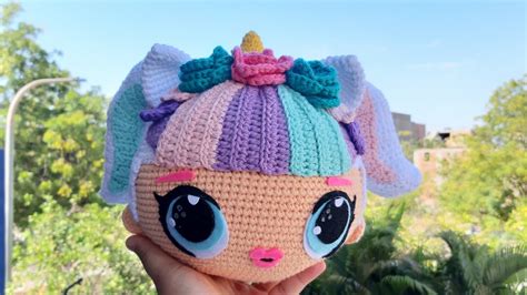 MuÑeca Lol Unicornio Amigurumi A Crochet CÓmo Tejer Cabeza Youtube