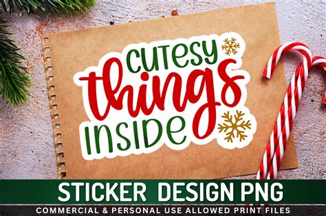 Cutesy Things Inside Sticker Png Desgin Graphic By Regulrcrative