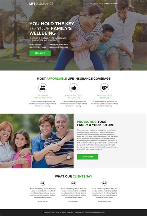 9 best life insurance company landing pages to capture ...