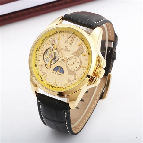 New Goer Mens Watches Top Brand Luxury Reloj Hombre Leather Strap