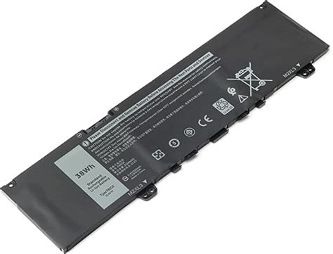 38wh F62g0 Laptop Battery Compatible With Dell Inspiron 13 7000 7373