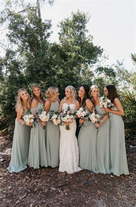 22 Fabulous Sage Wedding Ideas Sage Bridesmaid Dresses Sage Green