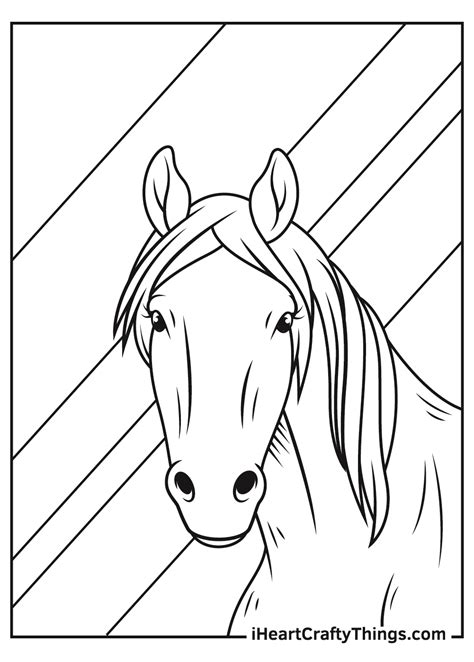 Realistic Horse Coloring Pages Updated 2021