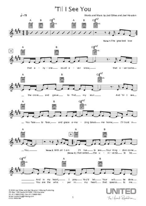 Til I See You Chords Pdf Hillsong Worship Praisecharts Hot Sex Picture