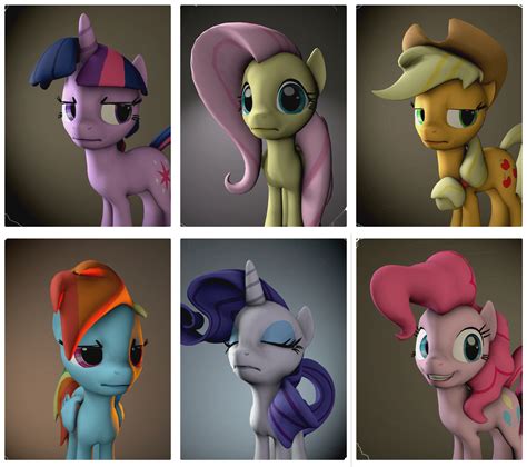 [SFM] MLP Portraits Poster (TF2 Style) by TheYoshiPunch on DeviantArt