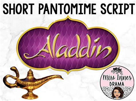 Short Aladdin Pantomime Script 20 Mins Teaching Resources