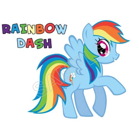 My Little Pony Rainbow Dash T Shirt Iron On Transfer Decal