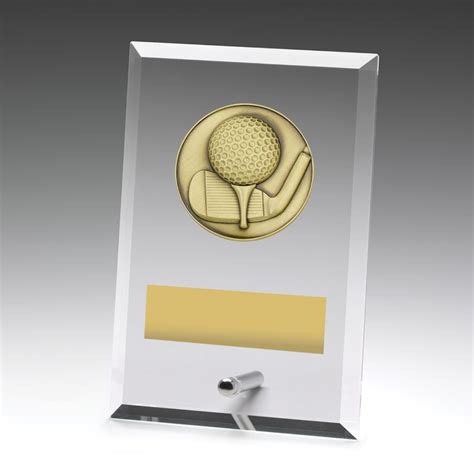 Glass Plaques Golf