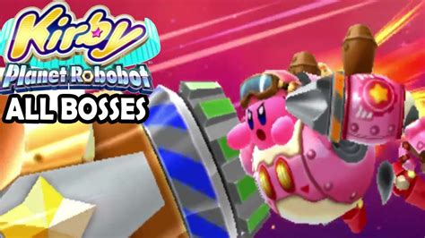 Kirby Planet Robobot All Bosses Youtube