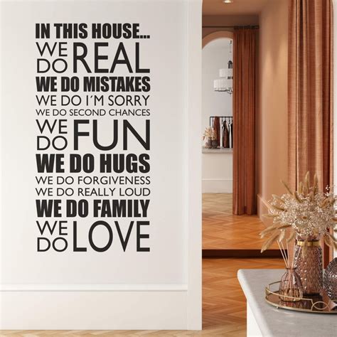 In This House Wall Sticker Wall